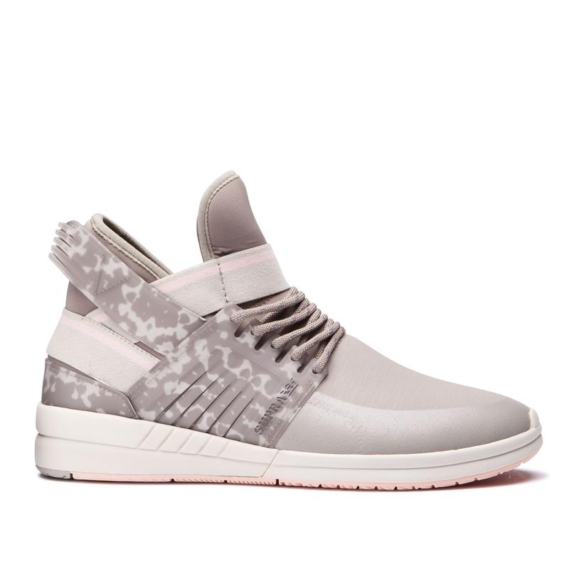 Buty Supra SKYTOP V - Sneakersy Wysokie Damskie - Beżowe (UERD-80275)